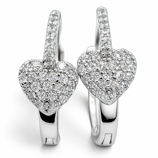 Hugguies Corazon Zirconia Lisa Plata Ley 925