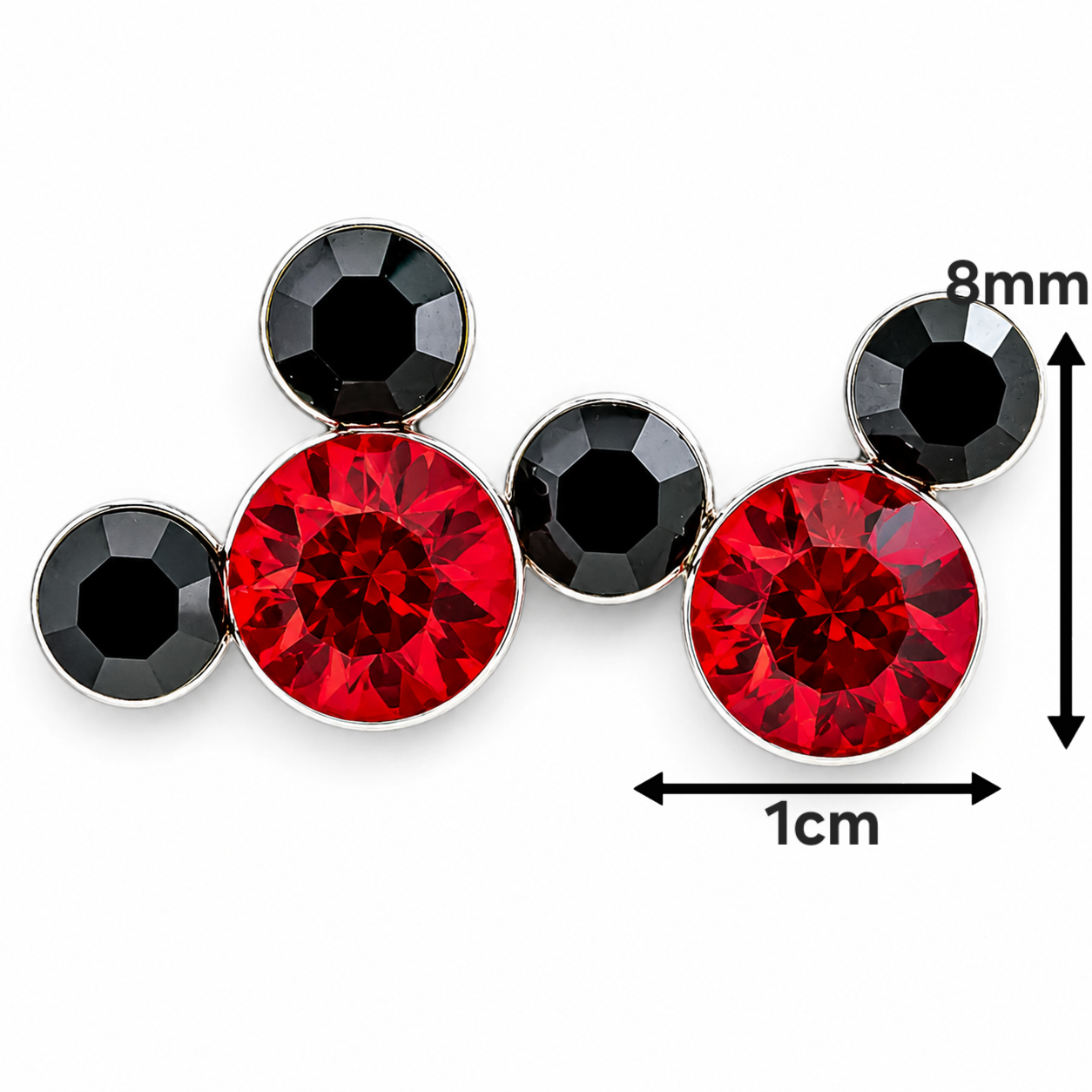 Broquel Mickey Rojo Negro