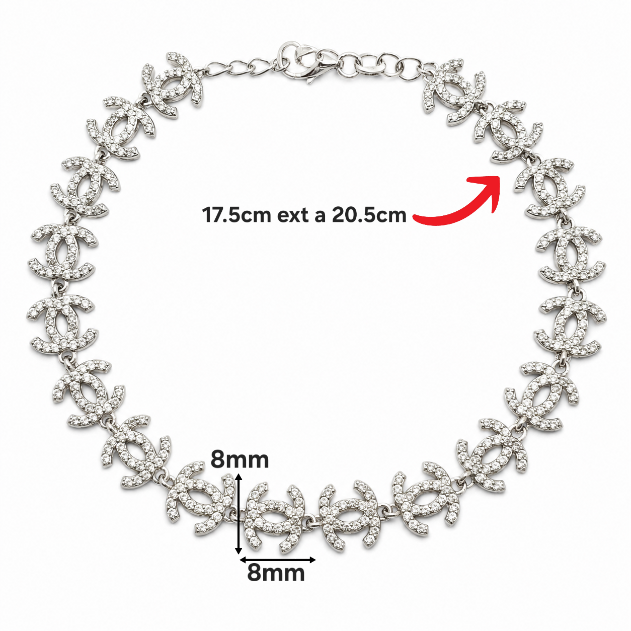 Pulsera Channel Plata Ley 925