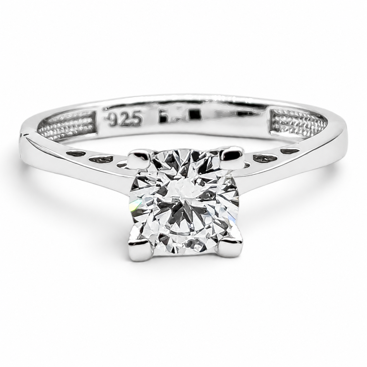 Anillo Zirconia Plata Ley 925