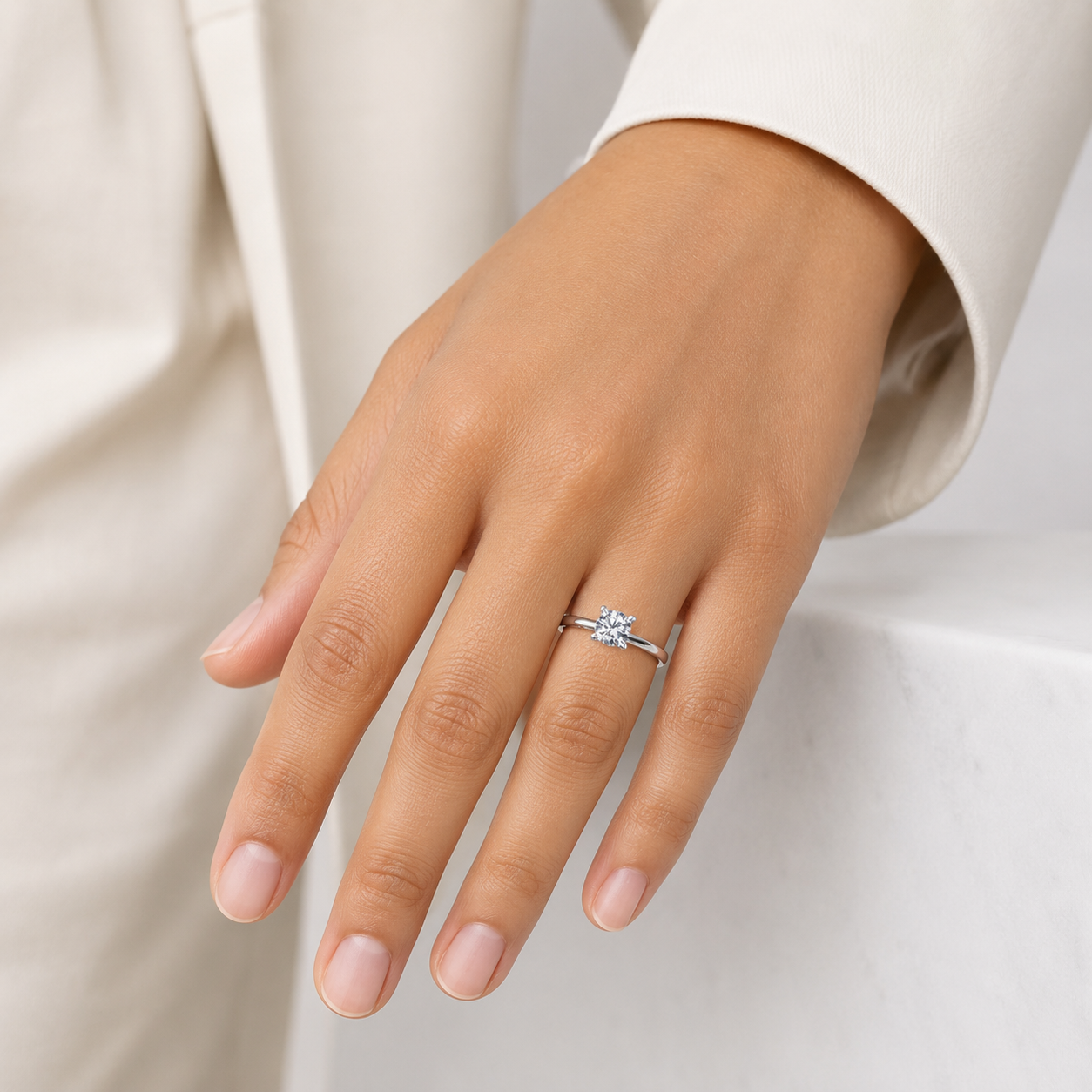 Anillo Zirconia Plata Ley 925