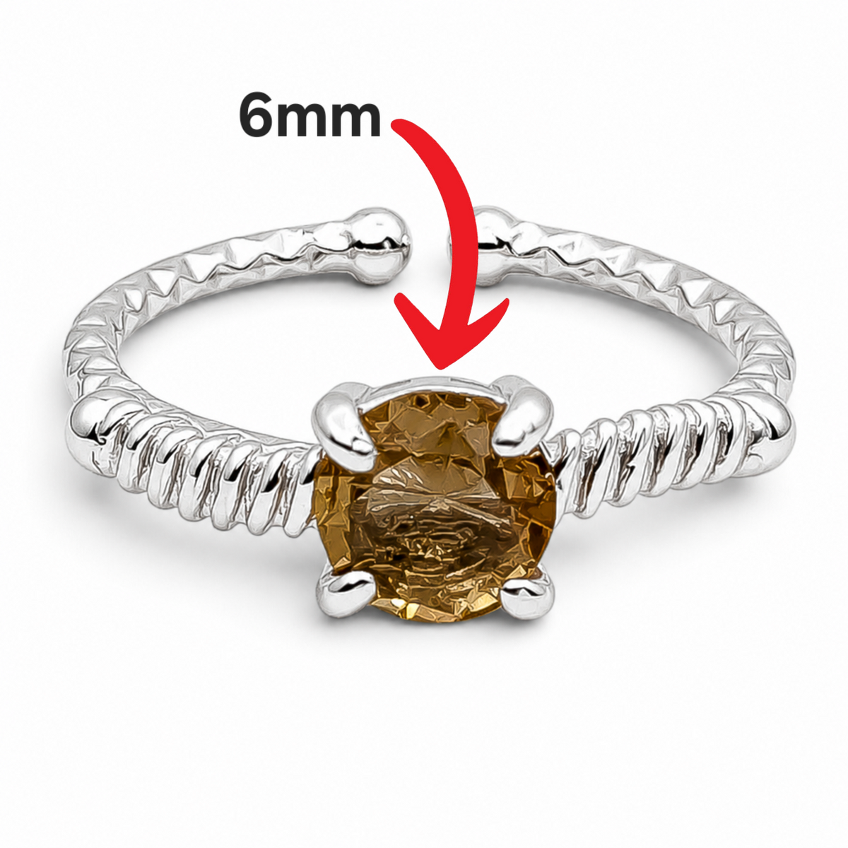 Anillo Zultanita Plata Ley 925