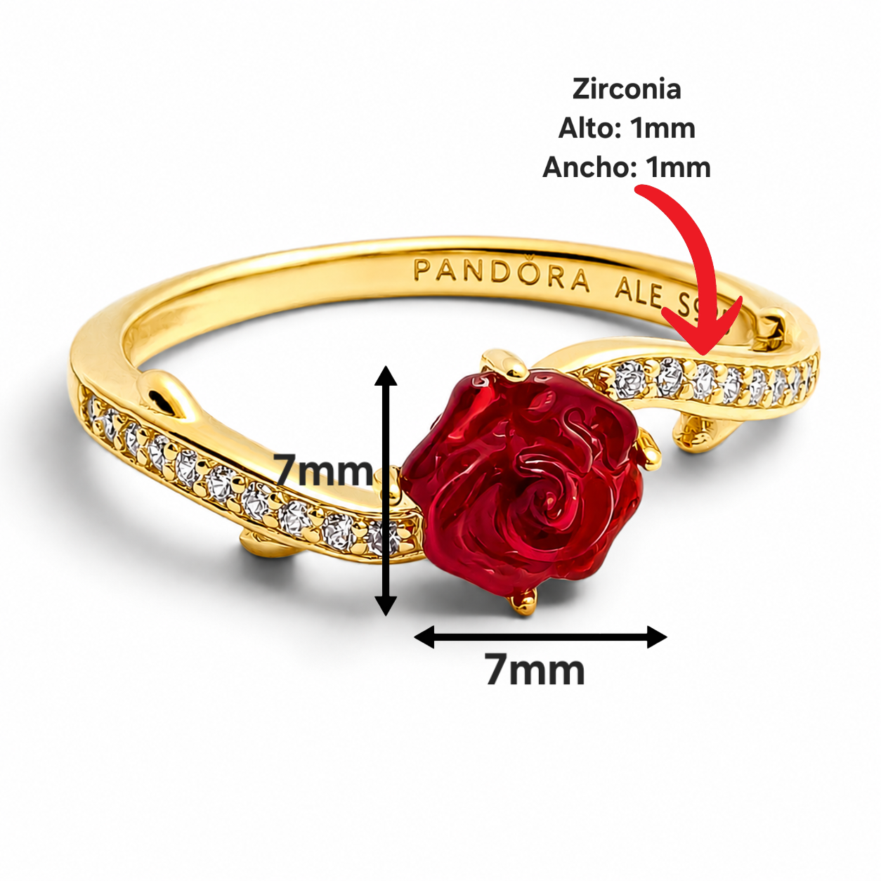 Anillo Rosa Dorado