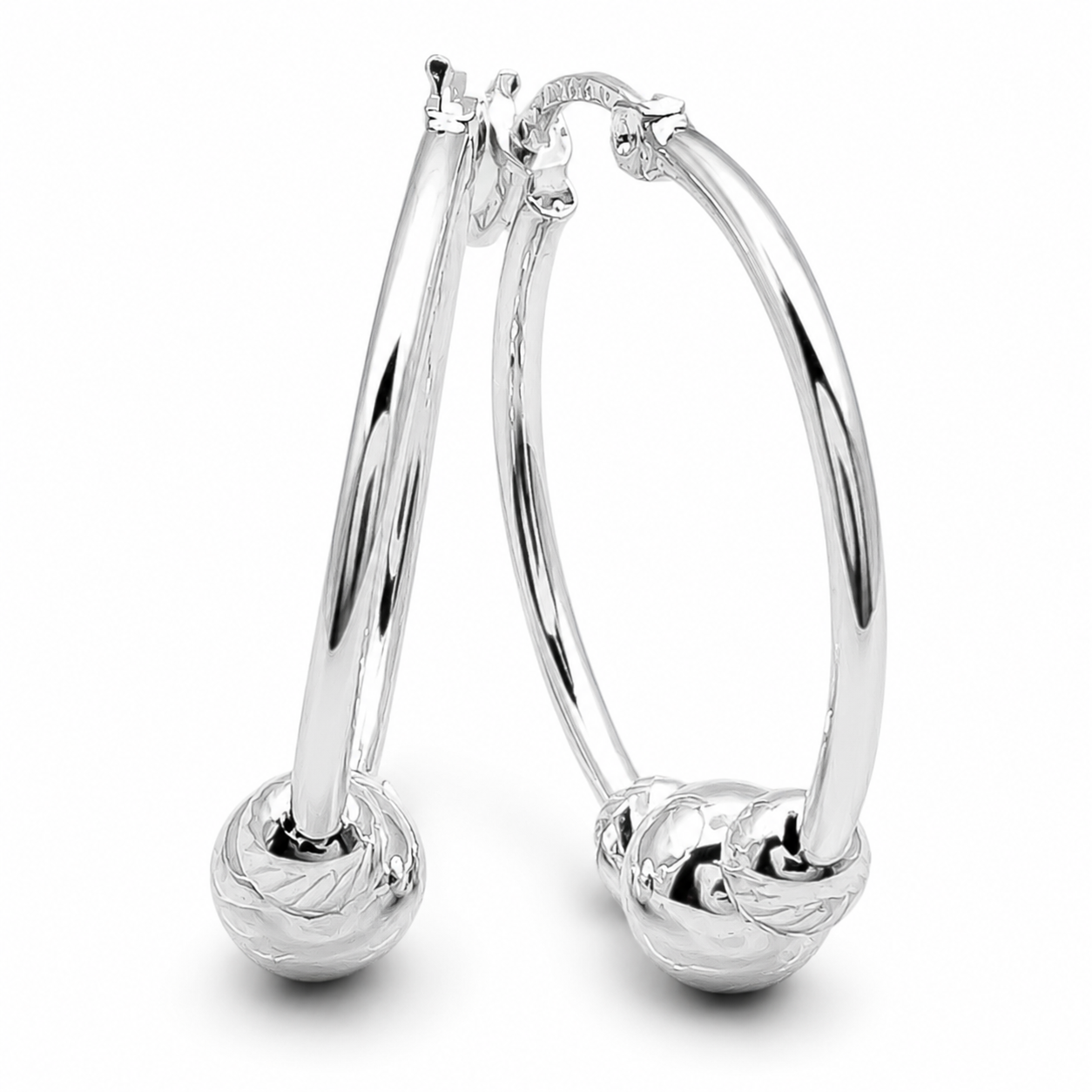 Arracada Bolas Plata Ley 925