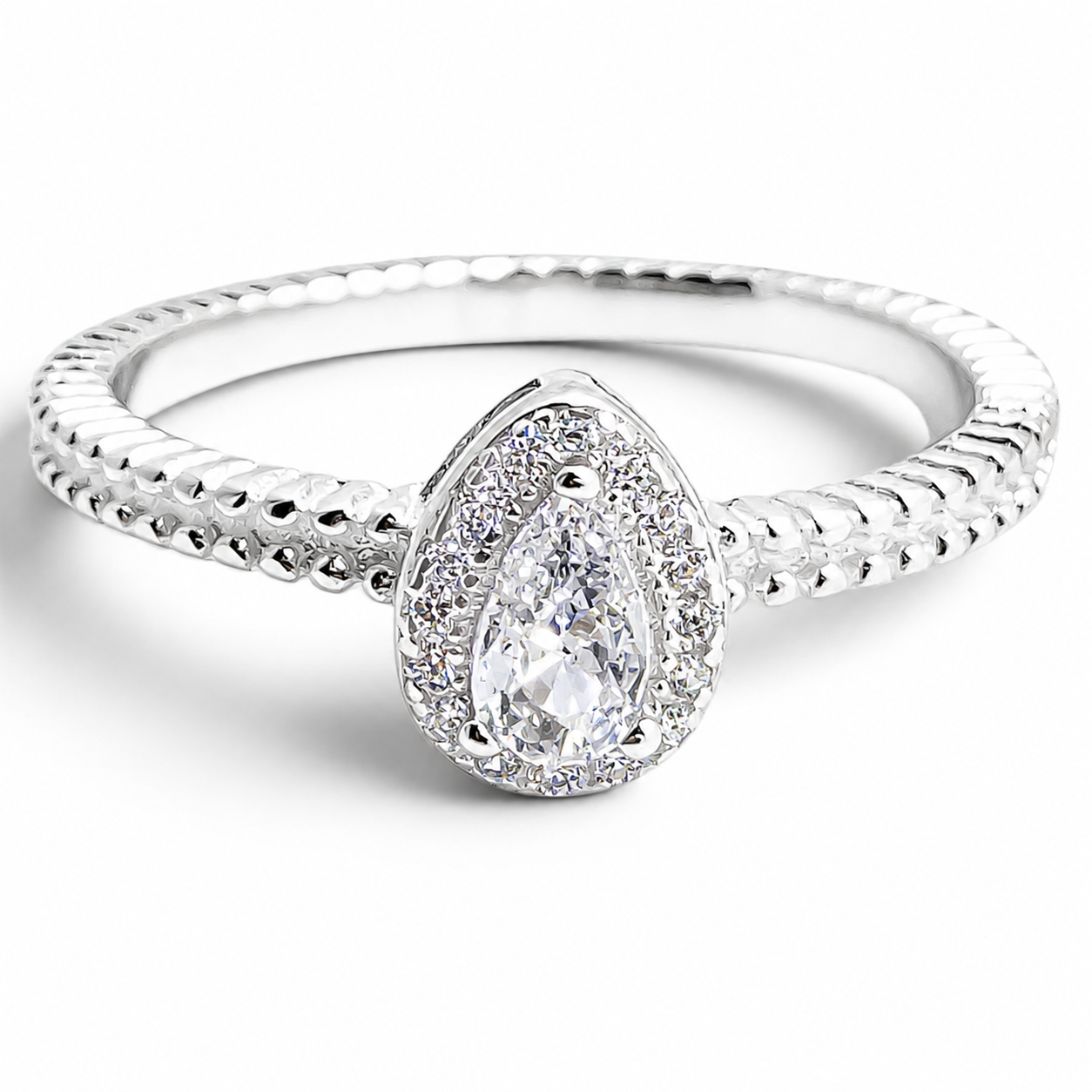 Anillo Gota Blanco