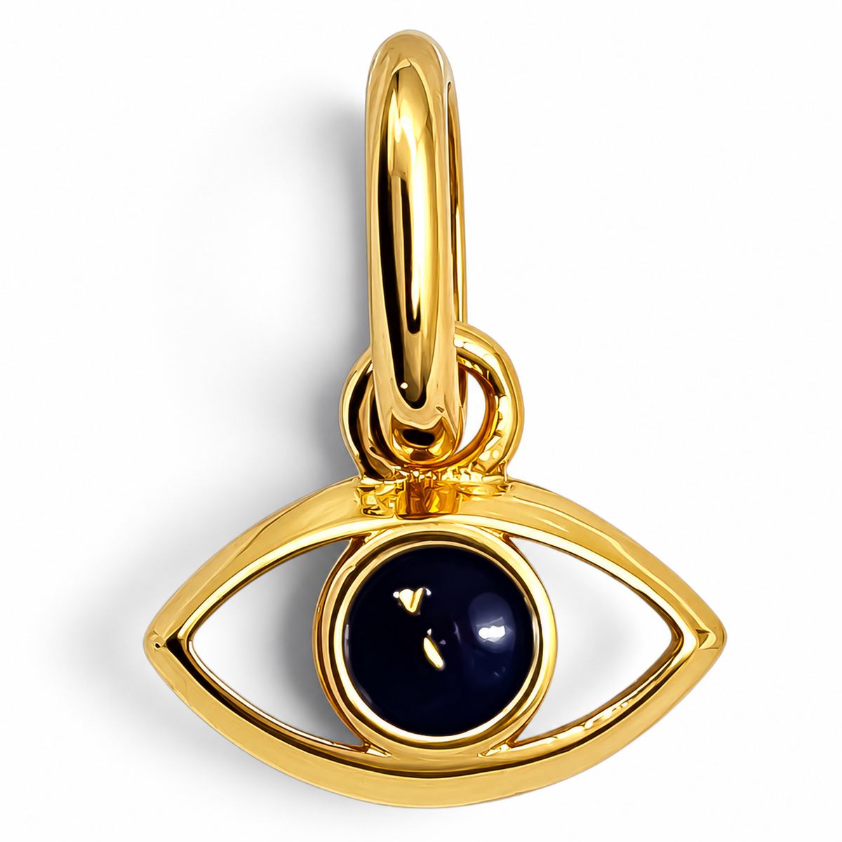Charm Ojo Dorado Plata Ley 925