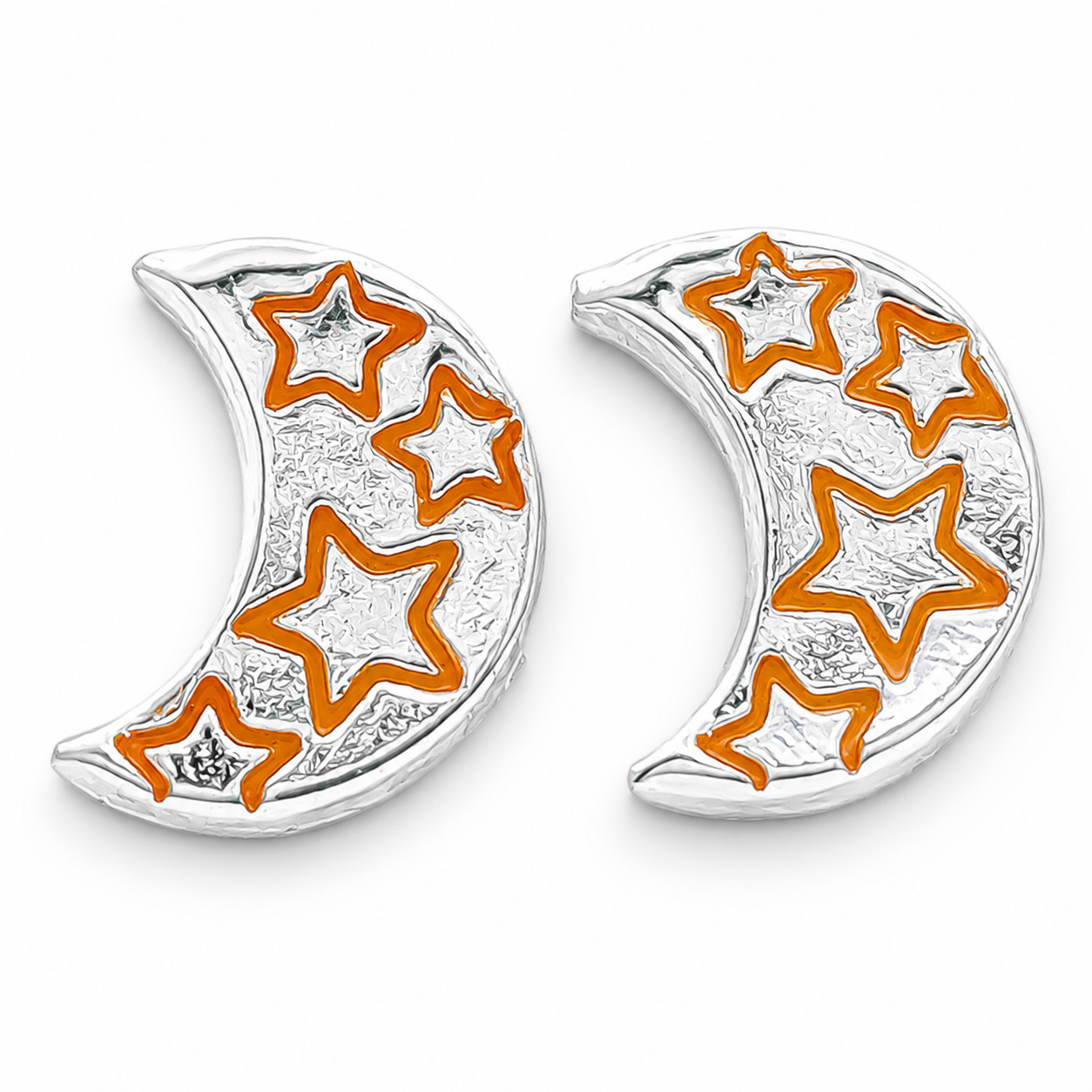 Broquel Luna Amarillo Plata Ley 925