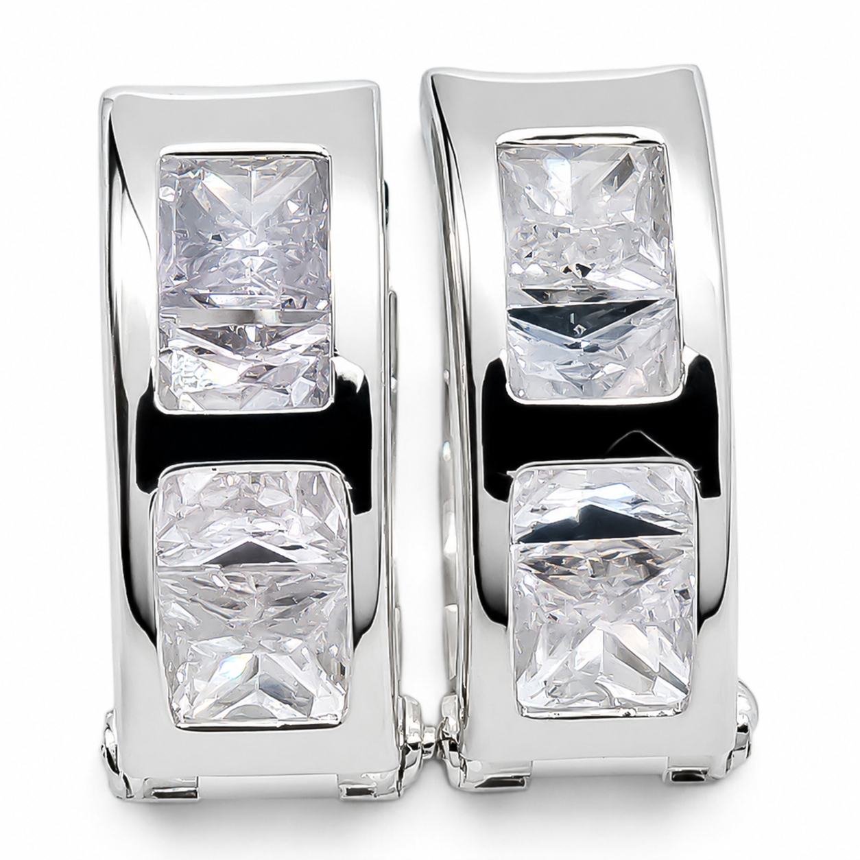 Hugguies Zirconia Plata Ley 925