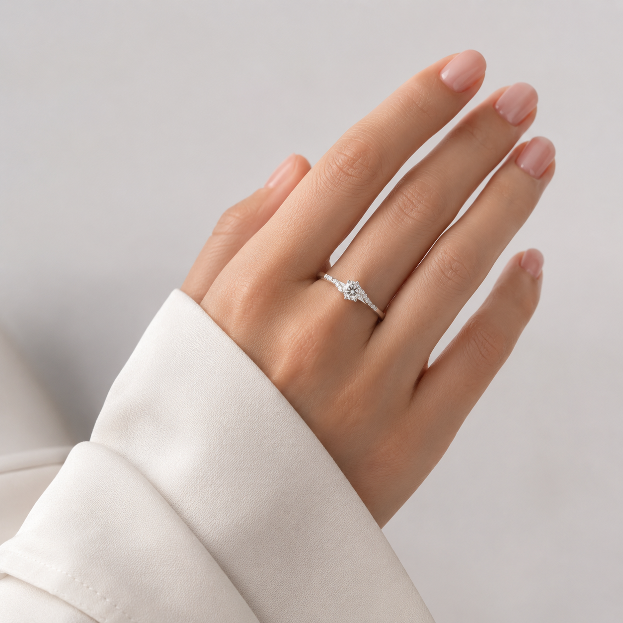 Anillo Zirconia Chica Plata Ley 925