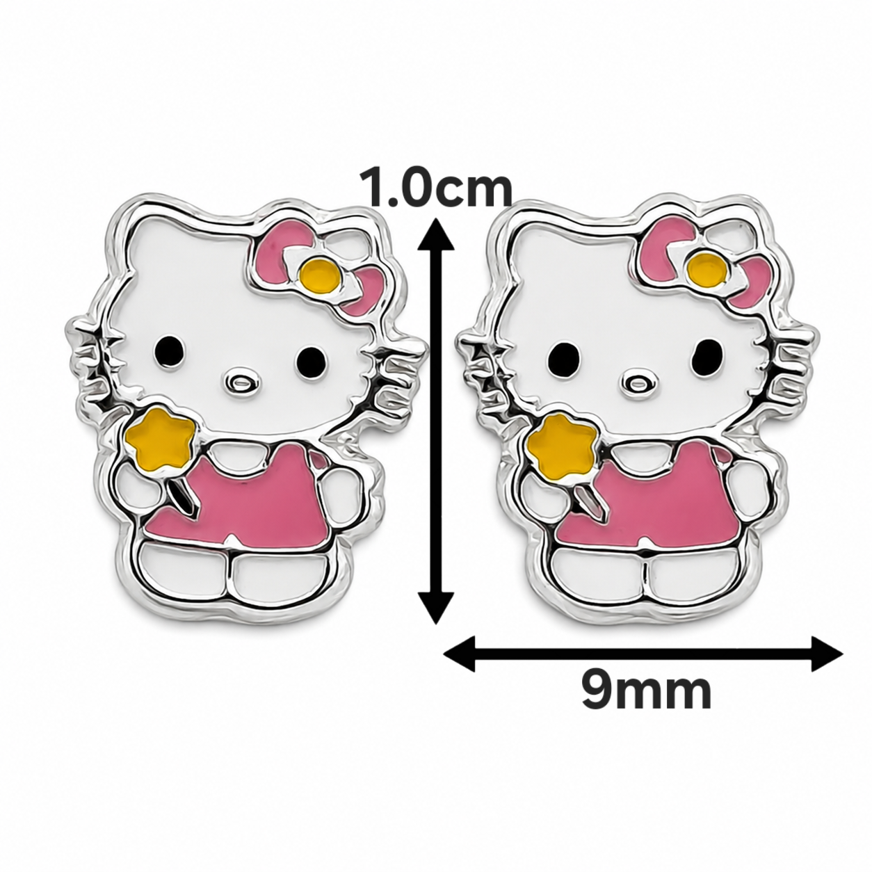Broquel Kitty Completa Plata Ley 925