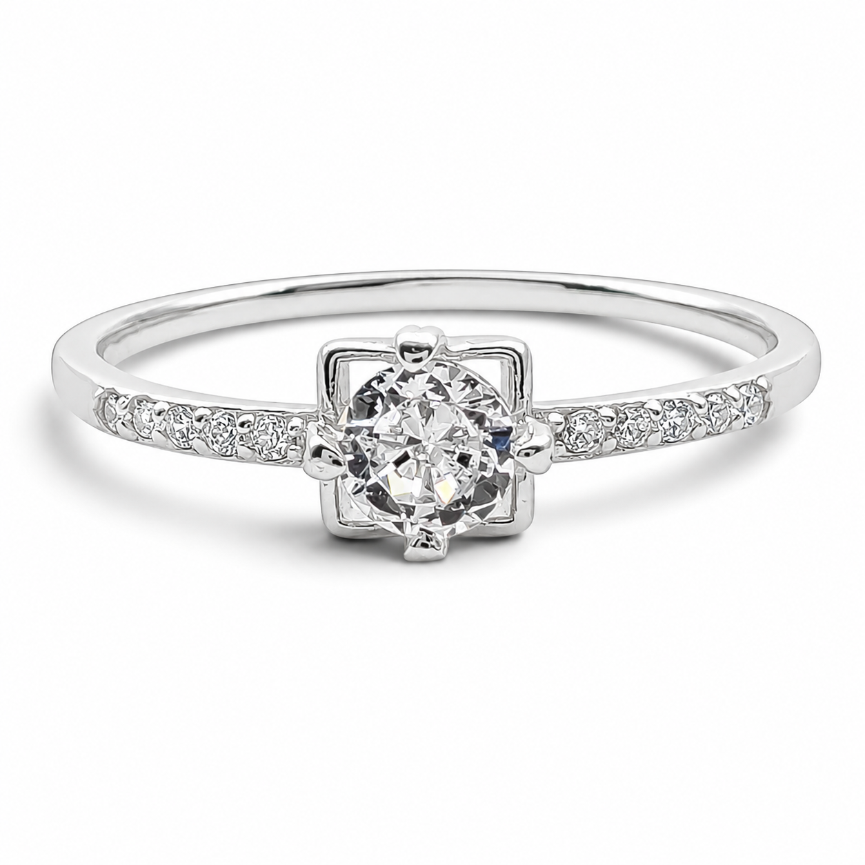 Anillo Zirconia Plata Ley 925