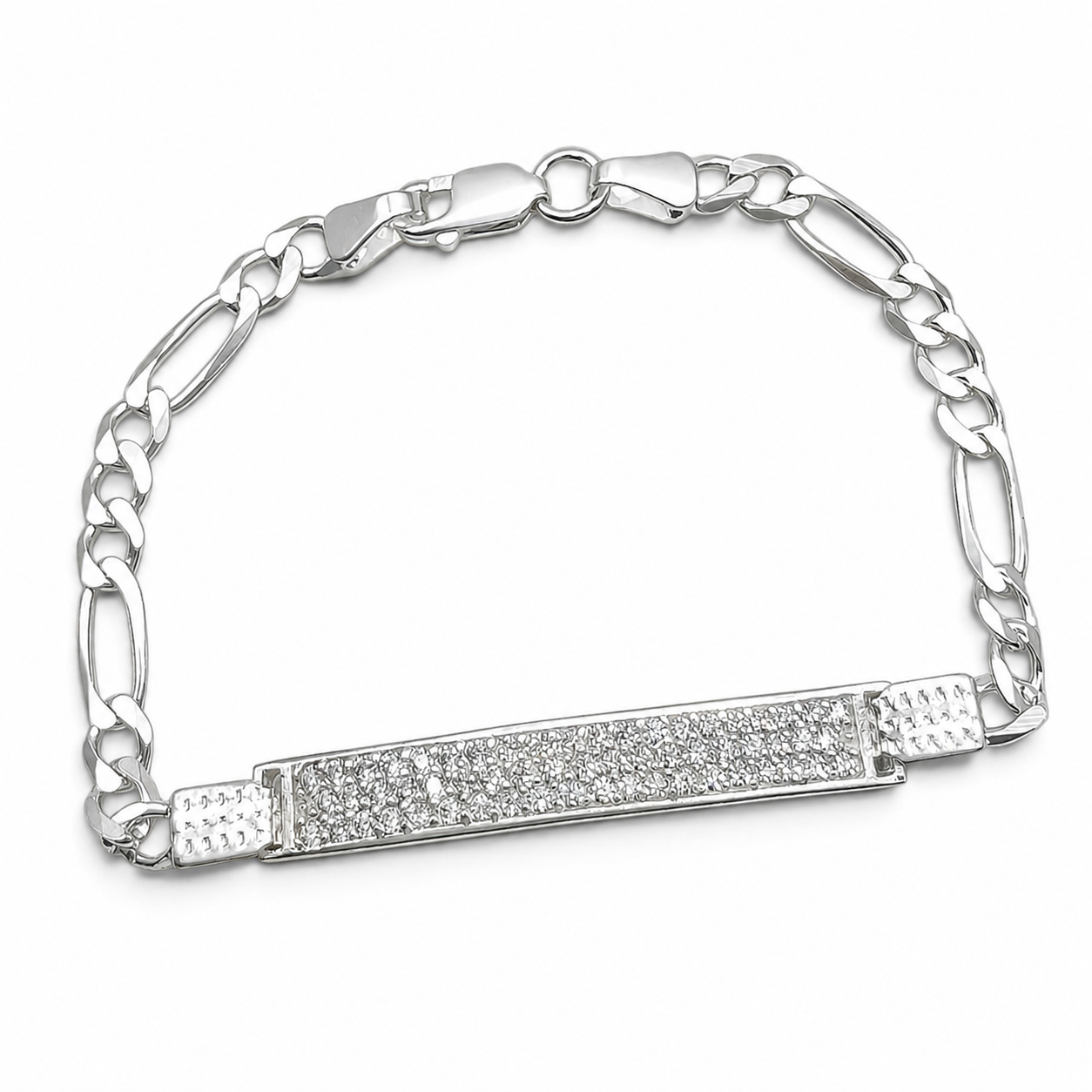 Esclava Zirconia 4mm Plata Ley 925