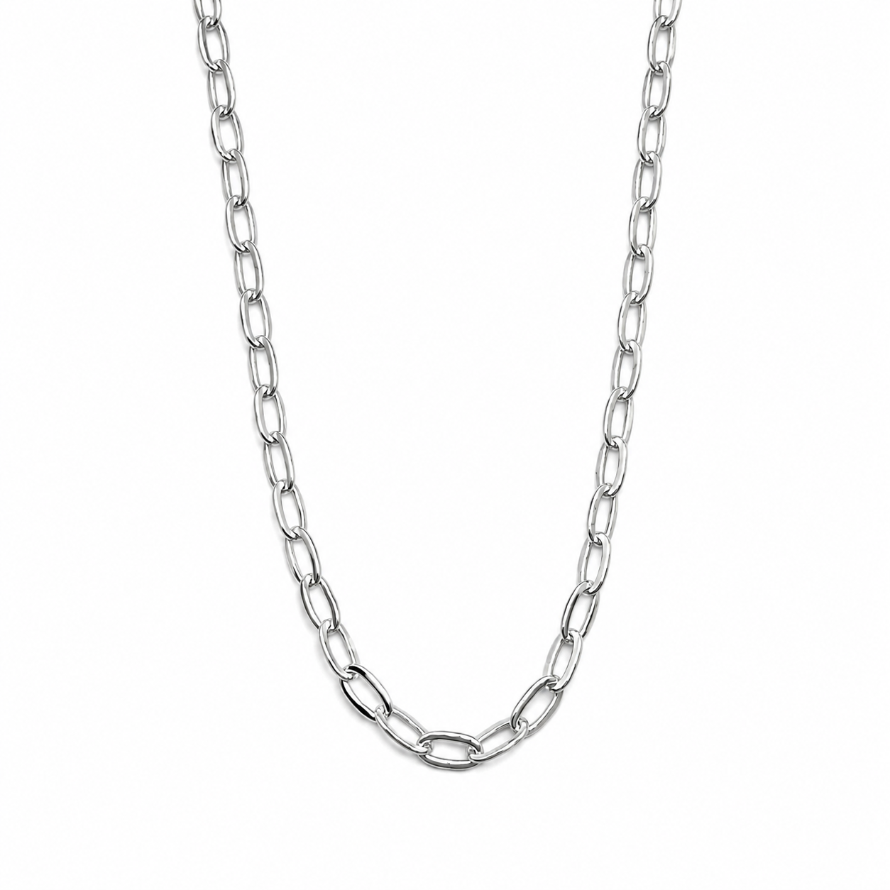 Cadena Tipo Clip 1mm Plata Ley 925