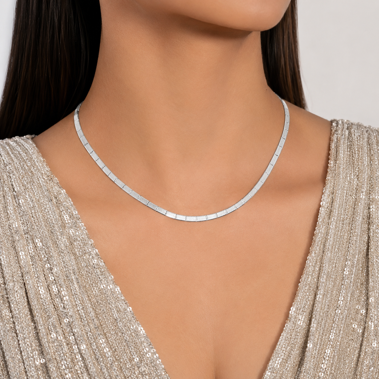 Cadena Panza de Vibora 3mm Plata Ley 925