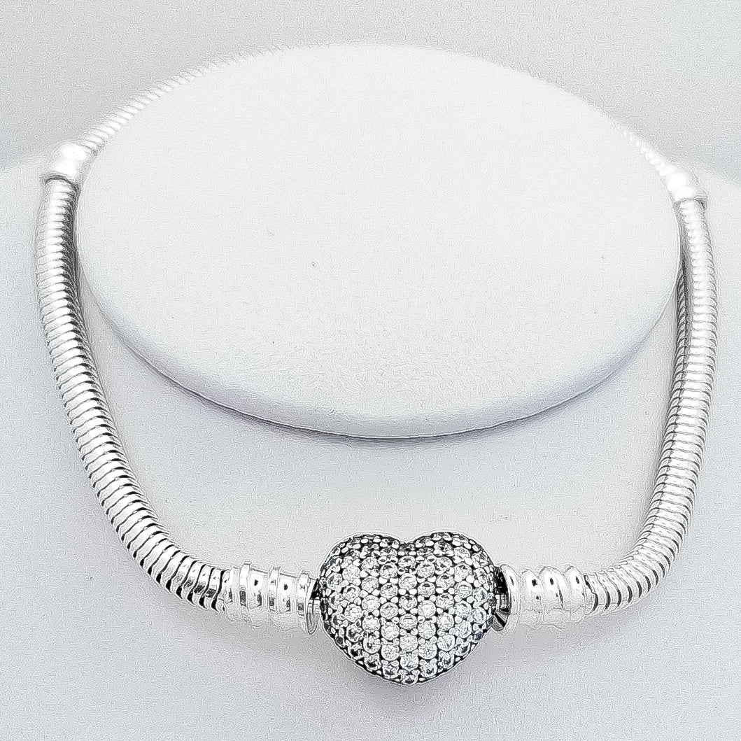 Pulsera Corazon Zirconia