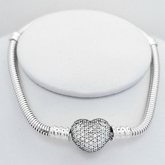 Pulsera Corazon Zirconia