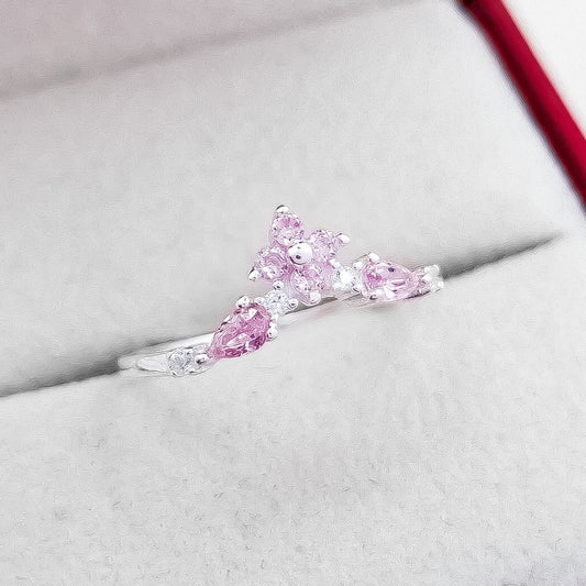 Anillo Flor Rosa