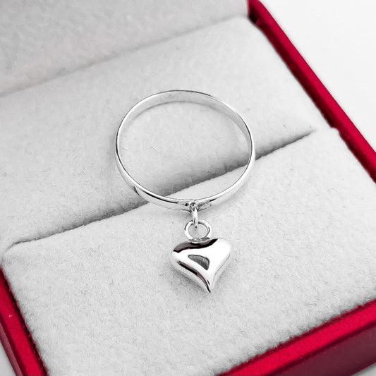 Anillo Corazon Colgante