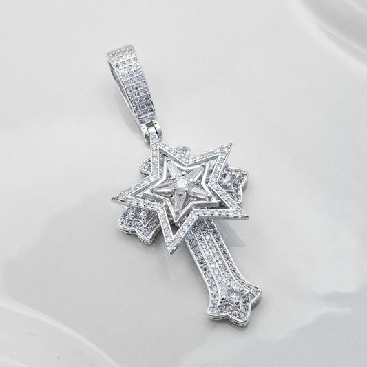 Dije Cruz Estrella Zirconia