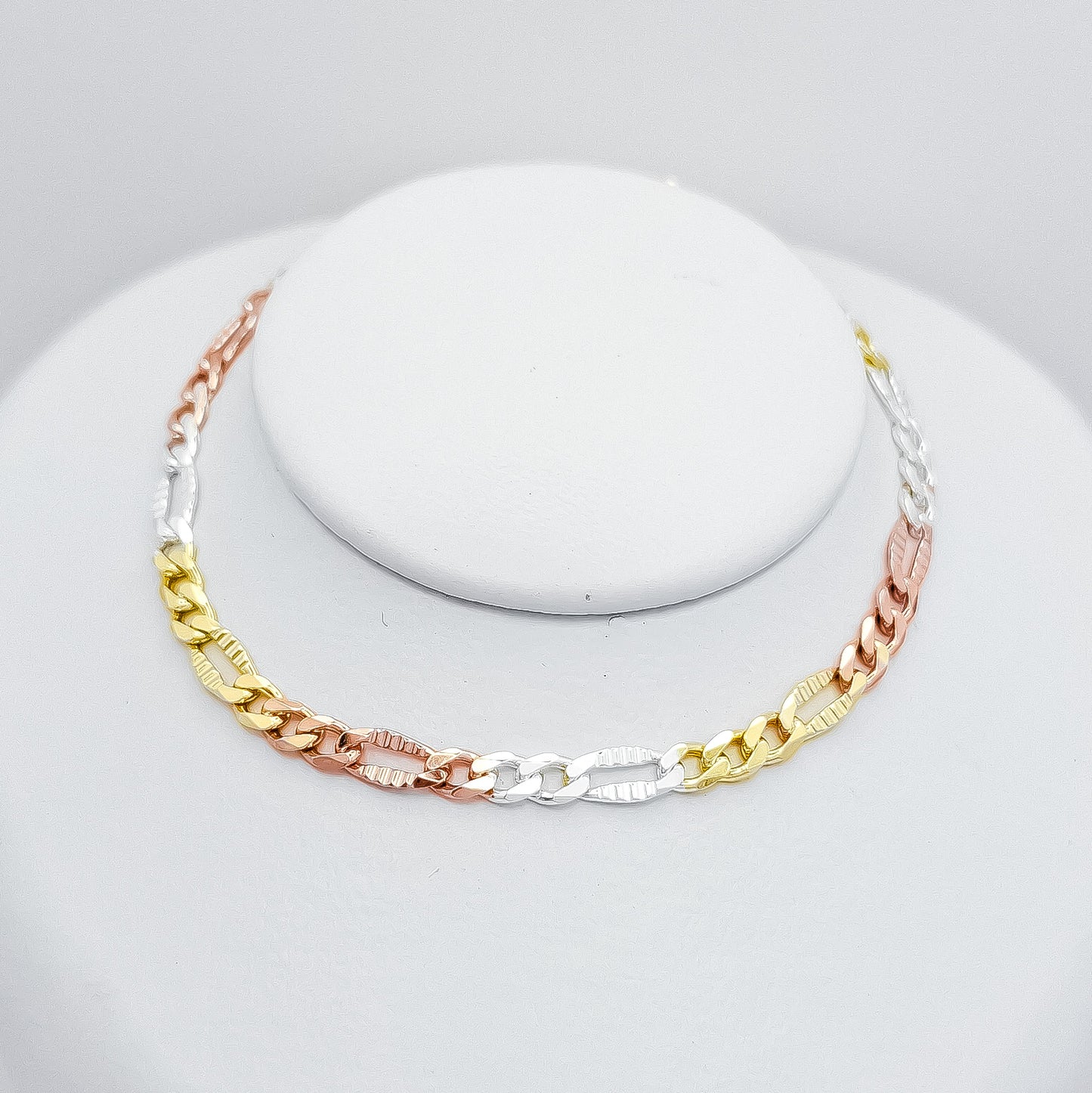Pulsera Figaro Tricolor