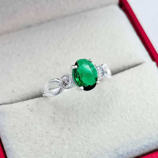 Anillo Zirconia Verde