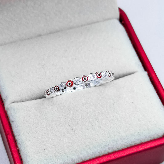 Anillo Ojo Turco Rojo