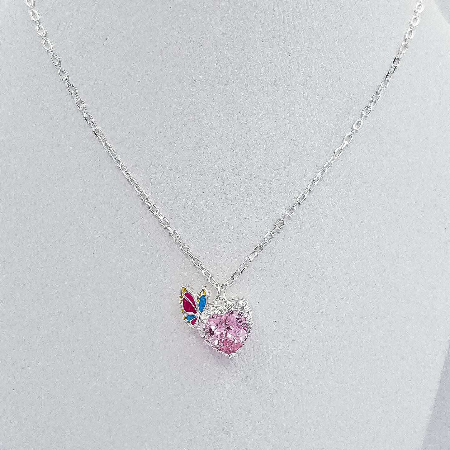 Collar Corazon Rosa