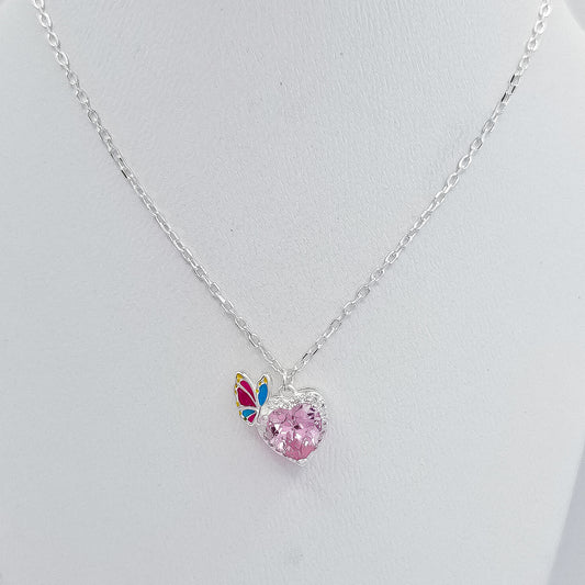 Collar Corazon Rosa