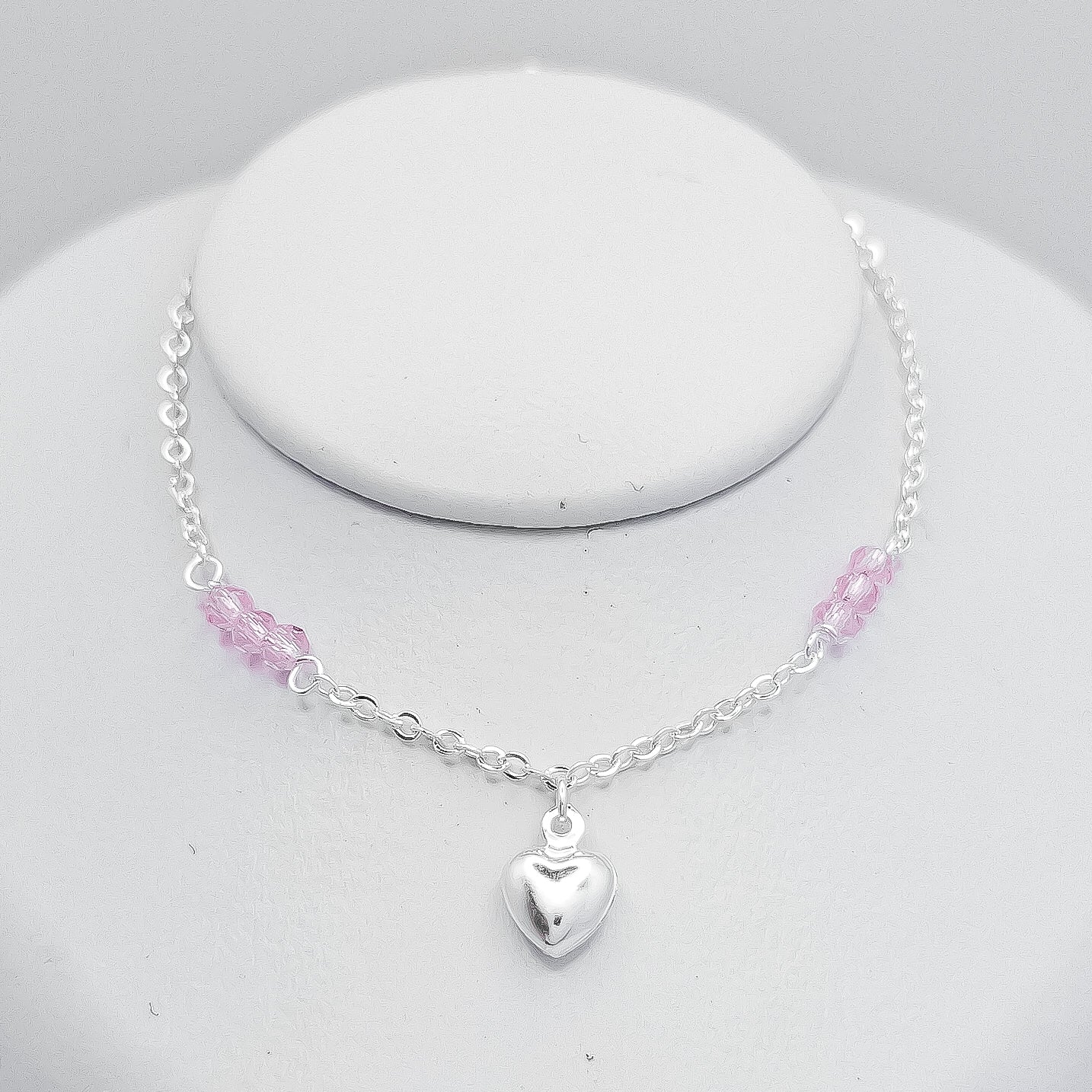 Pulsera Rosa Corazon
