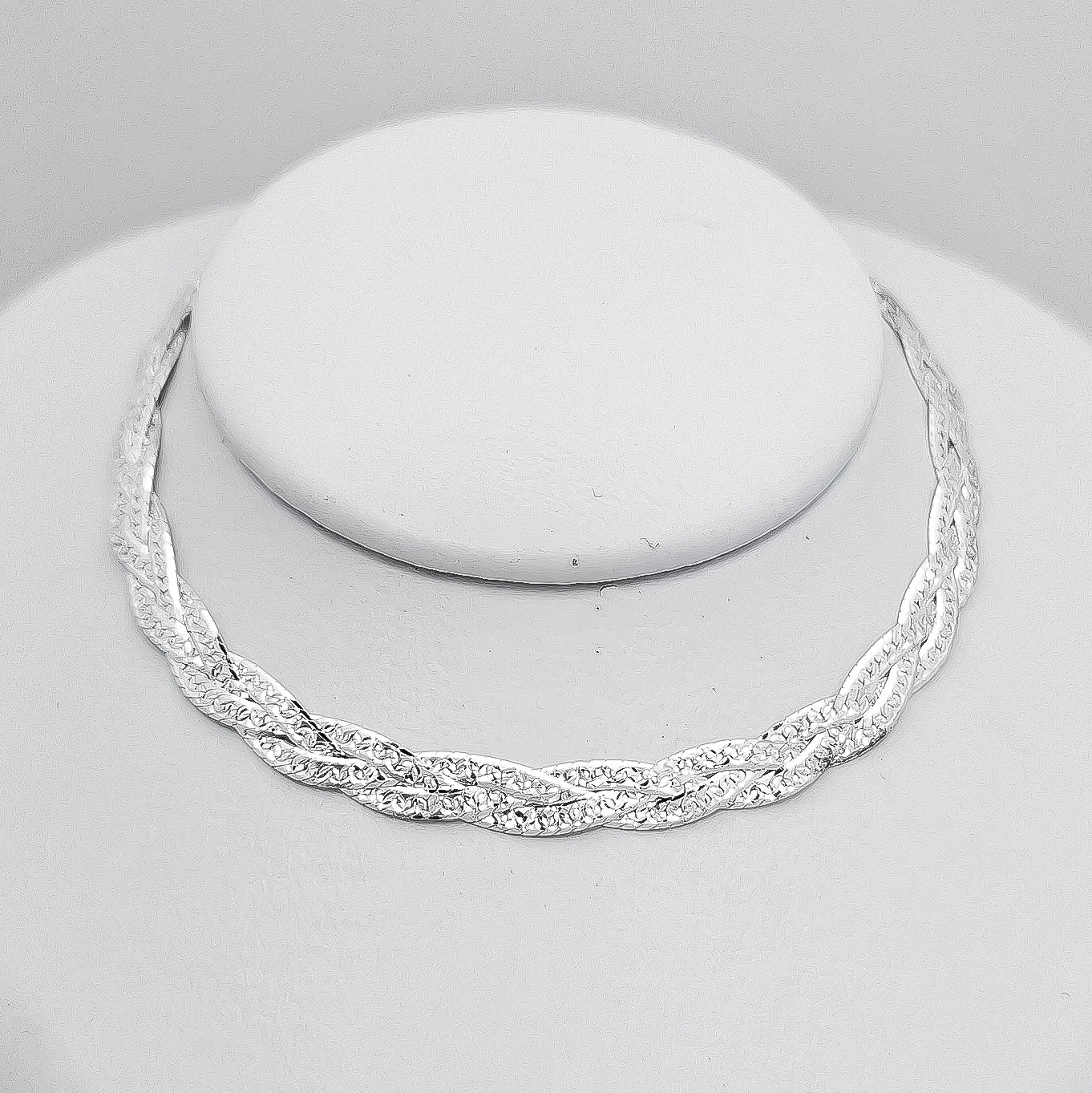 Pulsera Trenzada Diamantada