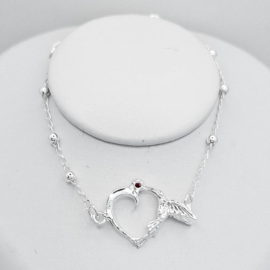 Pulsera Corazon Colibri