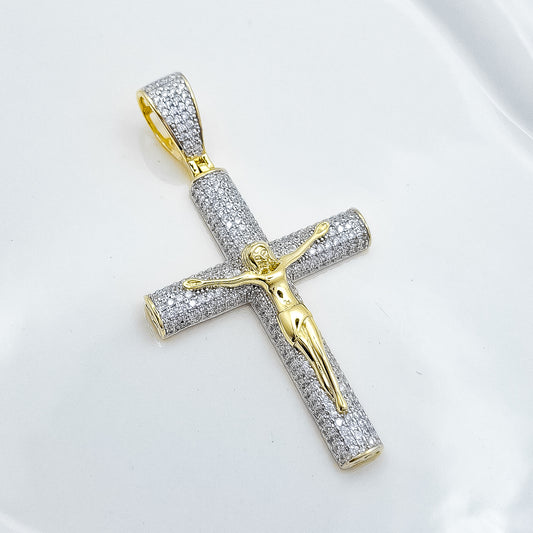 Dije Cruz Cristo Dorado