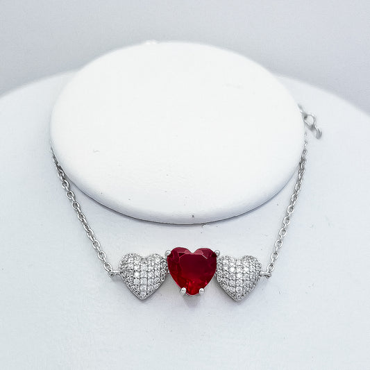 Pulsera 3 Corazones