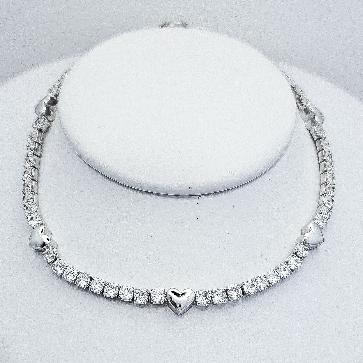 Pulsera Zirconia Corazon