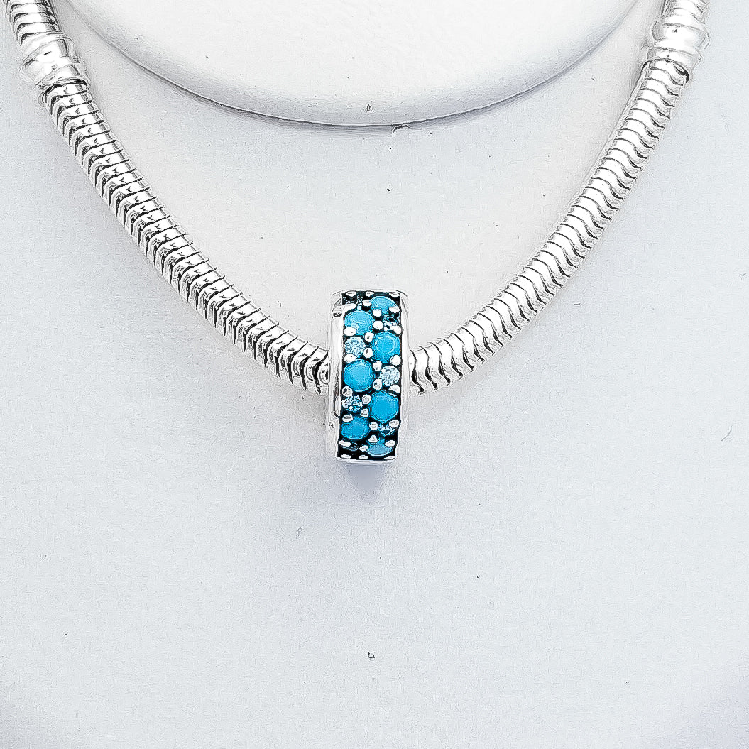 Charm Seguro Bolitas Azul