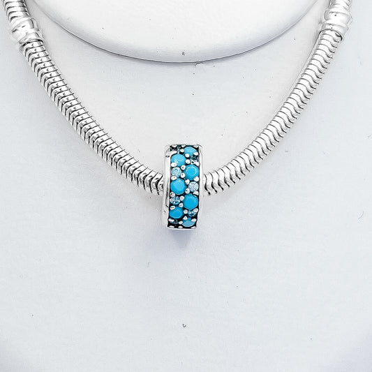 Charm Seguro Bolitas Azul