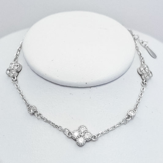 Pulsera Flor Zirconia