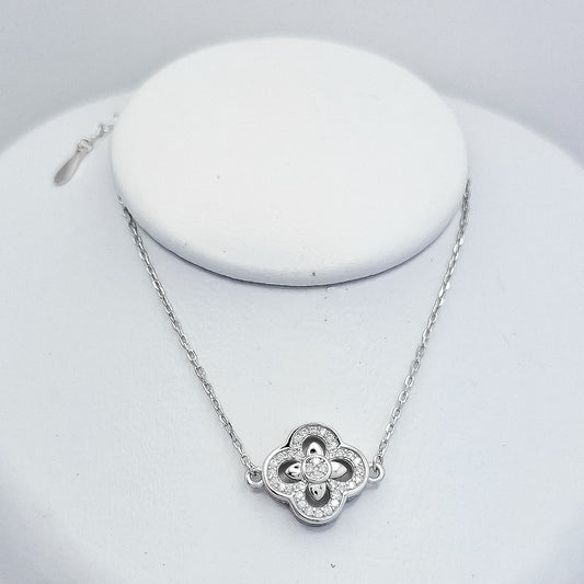 Pulsera Flor Zirconia