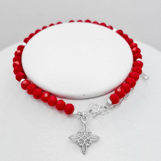 Pulsera Nudo Bruja Rojo