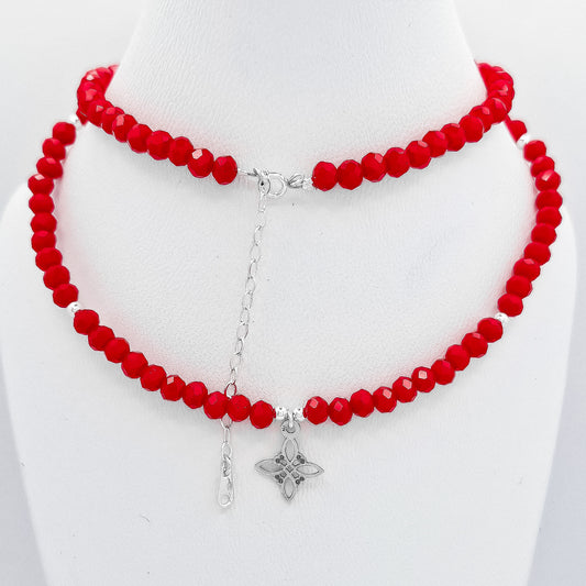 Collar Nudo Bruja Rojo