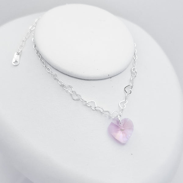 Pulsera Corazon Rosa