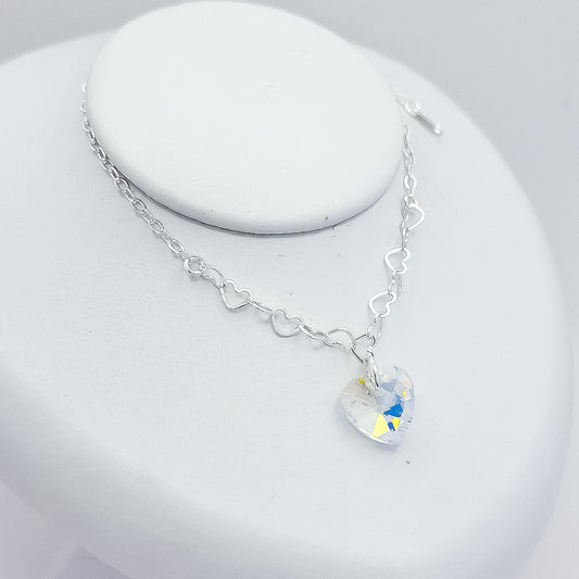 Pulsera Corazon Blanco