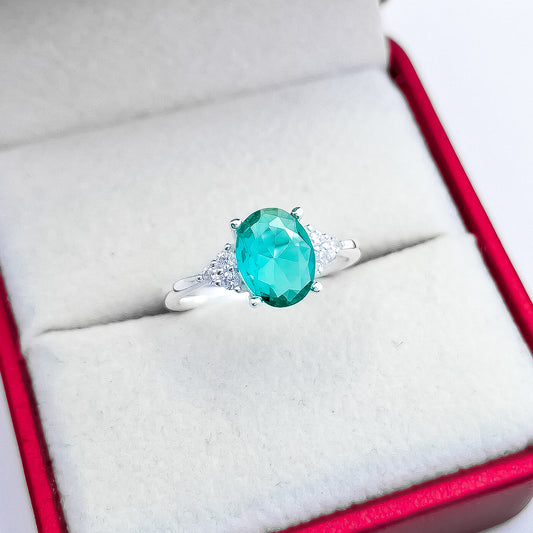 Anillo Zirconia Menta
