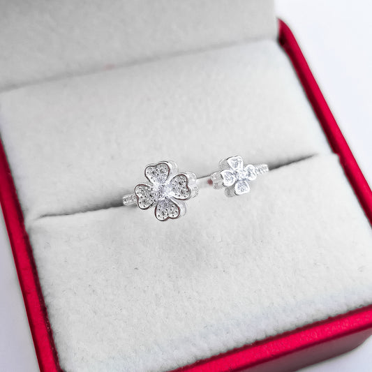 Anillo Trebol Ajustable