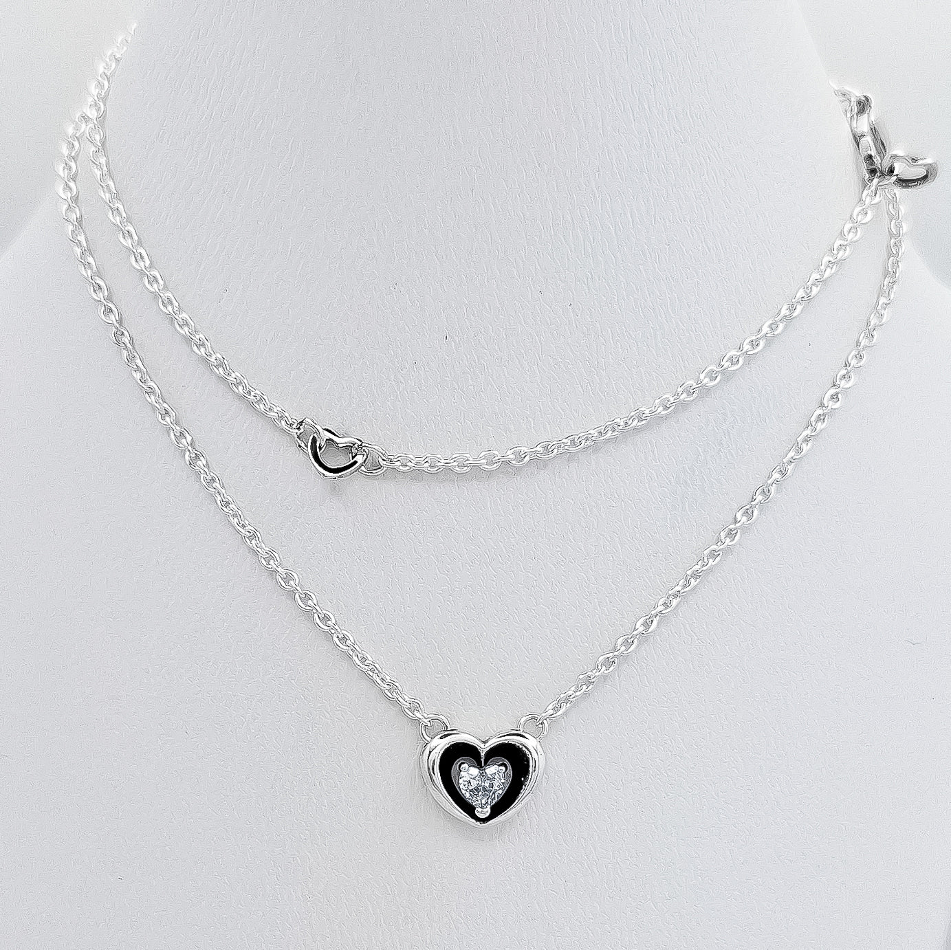 Collar Doble Corazon Pan