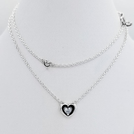 Collar Doble Corazon Pan