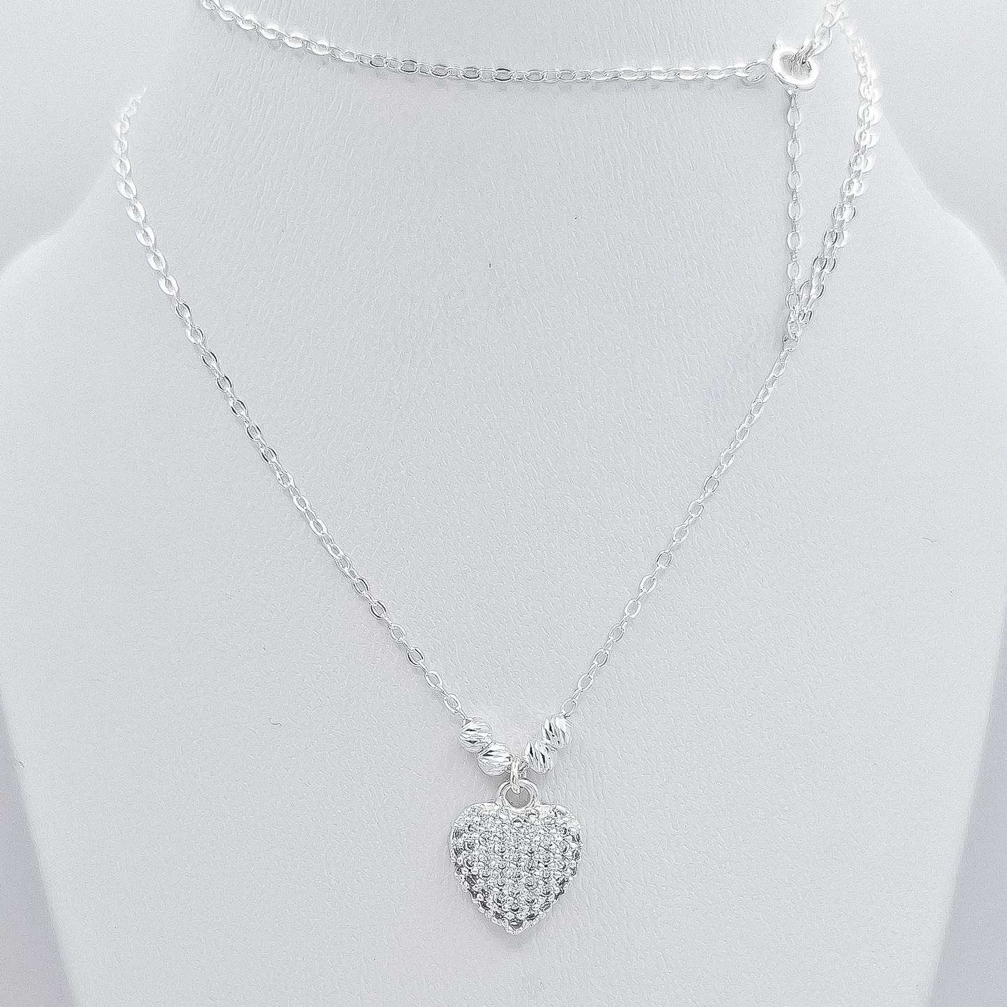 Collar Corazon Zirconia
