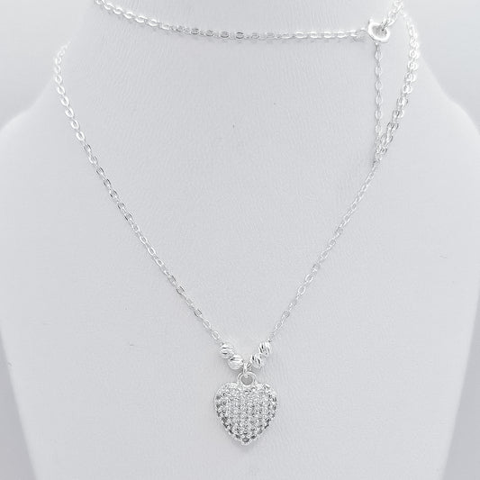 Collar Corazon Zirconia