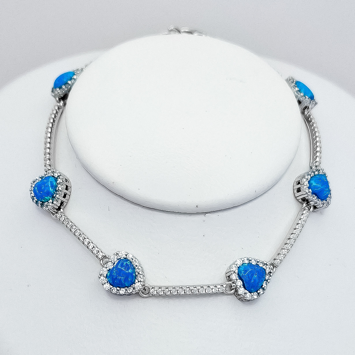 Pulsera Opalo Corazon