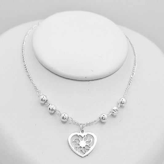 Tobillera Corazon Sol